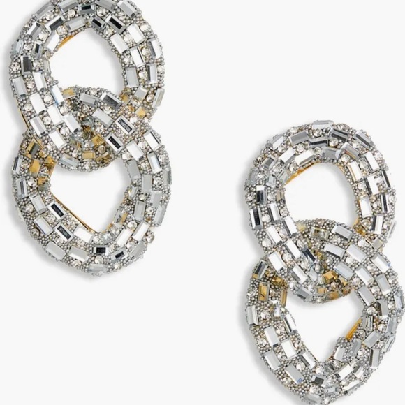 Tasha Two Tier Link Earrings - Picture 2 of 10